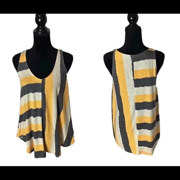 Tank top with vertical & horizontal stipes - Picture 2 of 5